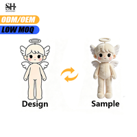 Figurines d'anime personnalisées en peluche de 20 cm, tenue amovible, poupée en coton PP de 15 cm, super douce, personnalisée, anti-stress, brodée