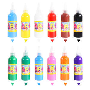 Peinture pour enfants peinture au doigt 12 couleurs <span class=keywords><strong>maternelle</strong></span> Graffiti lavable 100ml - Product Image 5
