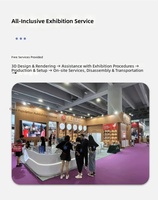 Stand d'exposition YTSF-I55 avec structure en bois, lettres lumineuses – Équipement de salon professionnel durable et portable
