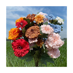 Nuevo <span class=keywords><strong>Ramo</strong></span> de Flores Artificiales de Gerbera de 6 Cabezas, Arreglos de Crisantemos, <span class=keywords><strong>Ramo</strong></span> de Flores para Decoración de Bodas - Product Image 1