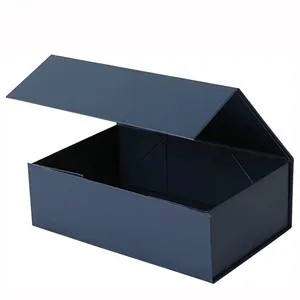 Magnet Kertas Lipat Kemasan Datar Kotak Hadiah Logo Cetak Kustom Kotak Paket Hadiah Magnetik - Product Image 1