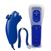 Mando a distancia de Wii con funda de silicona y correa de muñeca, control remoto Motion Plus para Wii/Wii U, 6 colores disponibles
