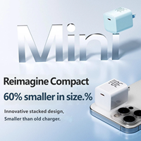 Chargeur mural USB C GaN mini 30W, couleur macaron, chargeur rapide compact, fonctionne à basse température, adaptateur secteur EU US UK, vente en gros