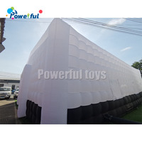 Grande tente gonflable en forme de cube avec éclairage LED, tente pour événements, mariage