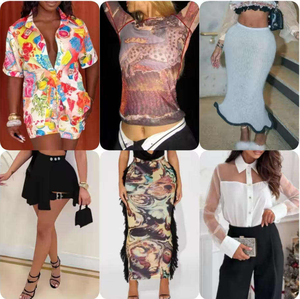 เสื้อผ้าผู้หญิงมือสองสำหรับฤดูร้อน  แบบรวมหลายประเภท ขายส่งจำนวนมาก ผ้าฝ้ายผสมโพลีเอสเตอร์ สำหรับรีไซเคิลเสื้อผ้า - Product Image 4