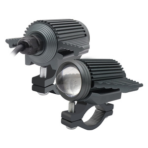 Qideguan Motorcycle Spotlight Led Headlight 12V Ip67 Dual Color White Yellow Aircraft Style For Electric Vehicles - Product Image 2