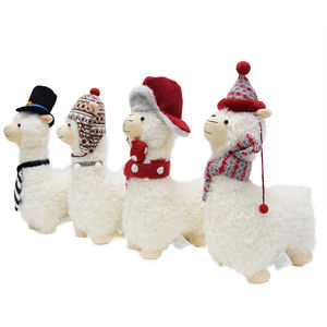 2025 nuovo ornamento decorativo fatto a mano per bambole di Natale regalo di peluche di pecora Noel morbido lama Alpaca - Product Image 2