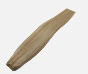 Extensions de cheveux humains blond platine longues et lisses, ensemble complet pour la tête, densité 100%, cheveux Remy, taille personnalisable - Product Image 3