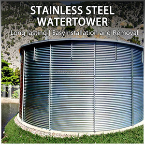 Sistema de Riego para Acuicultura al Aire Libre con Tanques de Agua de Acero Corrugado de Alta Densidad JuJin - Product Image 1