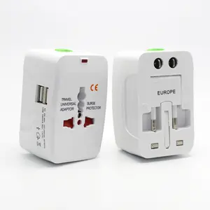 USB to AC US to EU Plug Converter Swiss EU to US UK Power Conversion Plug Universal Travel Adapter Converter