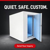 Cabine acoustique insonorisée ignifuge en aluminium certifiée CE avec fenêtre visuelle pour la réduction du bruit des machines