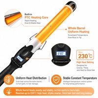 Rizador de Pelo Eléctrico Torlin con Pantalla LCD de Temperatura, Sin Daños, Cerámico, para Uso Doméstico, Acabado Liso, Herramienta de Peinado