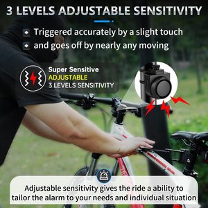 Alarma Antirrobo para Bicicleta con Sensor de Vibración, Sistema de Seguridad para Motocicleta, Alarma Inalámbrica a Prueba de Agua con Control Remoto para Puerta y Ventana de Bicicleta - Product Image 2