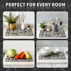 <span class=keywords><strong>Tapis</strong></span> <span class=keywords><strong>de</strong></span> <span class=keywords><strong>bain</strong></span> en diatomite pliable, écologique, durable, antidérapant, moderne, grand, super absorbant, 40*60 cm, pour la cuisine - Product Image 6