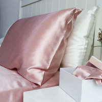 16 19 22 Momme Vente en Gros 100% Biologique Taie d'Oreiller en Soie de Mûrier Housse de Coussin en Soie de Luxe Ensemble Cadeau Taie d'Oreiller en Soie