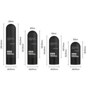 Baixo MOQ 150/200/250ml HDPE Skincare Loção Squeeze Garrafa Recipiente Cosmético Único para o Rosto Creme e <span class=keywords><strong>Shampoo</strong></span> Imprensa Uso - Product Image 5