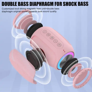 Mini haut-parleur BT sans fil portable 5W caisson de basses connecté USB pour une musique dynamique forte pour les fêtes à la maison - Product Image 2