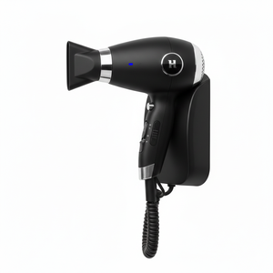 Sèche-cheveux professionnel léger en polyester pour hôtel, mural, silencieux, puissant, pour usage hôtelier aux États-Unis - Product Image 2