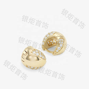 LOZRUNVE 2026 Orecchini a Cerchio in Argento Sterling 925 Personalizzati con Pavé a Cupola - Product Image 6