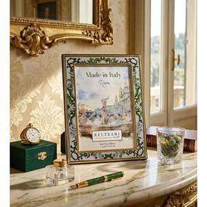 Beltrami Photo <b>Frame</b> 4x6 Real Silver Plated Roma Design <b>Metal</b> <b>Frame</b> - Product Image 2