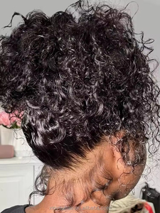 Phía Trước Glueless Đầy Đủ HD Ren Tóc Giả, Lớp Biểu Bì Phù Hợp Trinh Nữ Thraw Ấn Độ Tóc Giả Tóc, Chưa Qua Chế Biến 100% 360 Đầy Đủ Ren Tóc Giả Tóc Con Người - Product Image 2