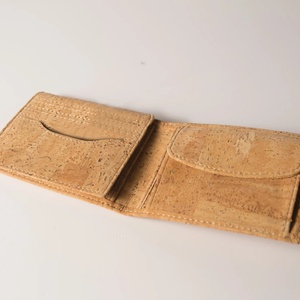 Eco Friendly Unique Fashionable High Quality Men <b>RFID</b> Cork <b>Wallet</b> Wholesale Men Colorful Cork <b>Wallet</b> with Coin Pocket - Product Image 4