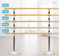 Barre de Ballet réglable en hauteur, Portable et mobile pour salle de danse