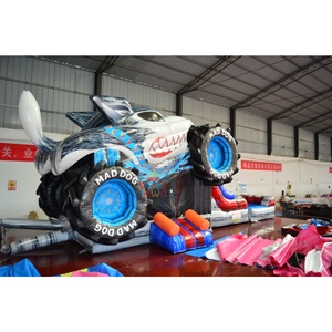 Castillo Inflable Comercial Mad Dog con Tobogán Acuático/Seco y Piscina Desmontable - Product Image 2