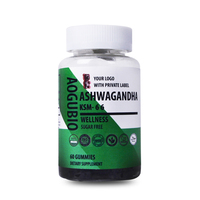 Capsules d'extrait d'Ashwagandha 500 mg - Complément alimentaire en poudre de racine d'Ashwagandha pure avec 5 % de Withanolides pour le soutien contre le stress