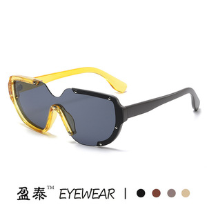 Eyewear Oversized <b>Frame</b> Sunglasses UV400 PC Unisex Fashion Sunshades - Product Image 4