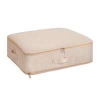 Nouveau Style économiser de l'espace respirant étanche à l'humidité compressible tissu couette couverture sacs de rangement couvre-lit organisateur avec fermeture éclair