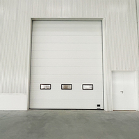 Puertas superiores seccionales de acero resistente Puertas de garaje seccionales silenciosas para puertas seccionales superiores de fábrica