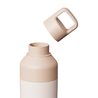 Borraccia Termica in Acciaio Inox per Logo Personalizzato, Adulti, Scuola, Palestra, Sport, Senza BPA, Doppia Parete Isolante