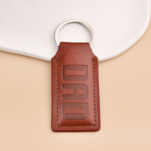 Vente chaude personnalisable <span class=keywords><strong>porte</strong></span>-clés en <span class=keywords><strong>cuir</strong></span> Pu <span class=keywords><strong>papa</strong></span> cadeau <span class=keywords><strong>porte</strong></span>-clés souvenir - Product Image 2
