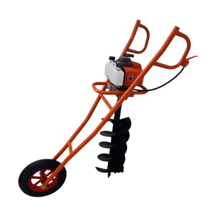 250Mm Lichtmetalen Trolley Aarde Vijzel Met 62cc 48f <span class=keywords><strong>1e48f</strong></span> Motor | Wielsoort Grondboor - Product Image 1