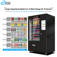Magasin pratique sans pilote 24 heures Vendeur libre-service Distributeur automatique de boissons froides et de collations Distributeur automatique de réfrigérateur