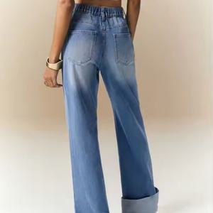 Jeans de Mujer de Tiro Bajo Personalizados, Pierna Ancha, Estilo Vintage, Streetwear, Holgados, Rectos, Oversize, Lavados, Baggy, para Chicas - ¡Lo Más Vendido de 2025! - Product Image 6