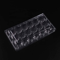 Plateau transparent en plastique PET à 18 alvéoles pour œufs de caille, multi-cellules, échantillons gratuits, boîte de transport en vrac, emballage, carton