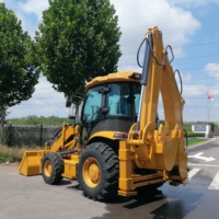 Neuer Diesel-Radlader-Bagger, großer Hof-Baggerlader, Mini-Baggerlader mit Baggeranbau, neuer 4WD-Baggerlader