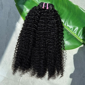 Offre Spéciale prix usine VKC Extension de cheveux humains Kinky Curly Extensions de cheveux vierges non transformés Tissage de cheveux en vrac - Product Image 1