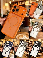 Heybingo – Coques de téléphone portables magnétiques en acrylique antichoc détachables compatibles, avec support anneau magnétique 17 pièces – Vente en gros