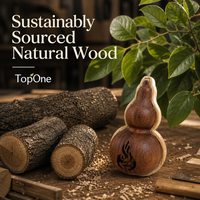 Échantillon Gratuit Désodorisant Auto Bois Massif Naturel Forme Calebasse Clip Aération Diffuseur Longue Durée Éco