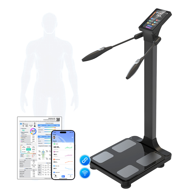 Unique Custom Smart Body Scale 8-Sensor BIA Technology High-Accuracy Weight Measurement Liquid Crystal Touch Screen OEM/ODM