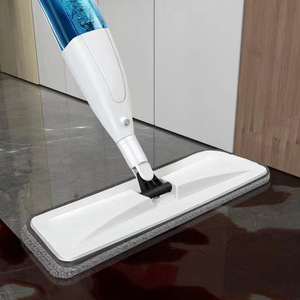 <b>Flat</b> <b>Mop</b> For Tiles And Wood Floors Rotating Head Wet Dry Use Hands Free Easy Store - Product Image 1