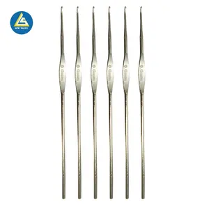 Manufacturer in China steel material knitting needle type single sided crochet hooks