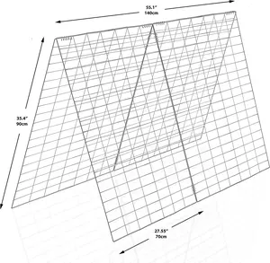 Factory Sales 120 x 40 cm 4 Pieces One Set A Frame Cucumber Grid Trellis