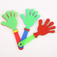 Accessoires de cheering promotionnels en plastique coloré, claquettes à main, bâtons de cheering, jouets bruyants pour fêtes, concerts et événements sportifs