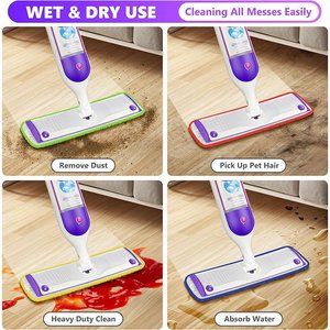 Paño para Mopa a Vapor, Esponja Adhesiva para Limpieza de Suelos, Paño de Repuesto para Mopa Plana con Pulverizador, Paño Retorcido - Product Image 4