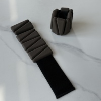 Poids de poignet et de cheville en silicone antidérapants, bandes lestées réglables, bracelet lesté pour le fitness, le Pilates, la gym et l'exercice