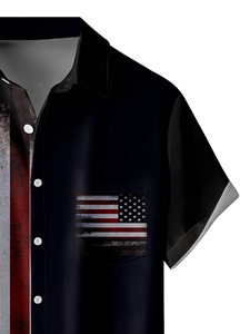 ハワイメンズ半袖シャツストリートカジュアルウェアアメリカのロゴハワイアンシャツビーチトップローカリゼーションパターン - Product Image 4